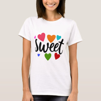 Camiseta doces corações