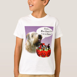Camiseta Doces de Terrier Halloween, De Roda Revestida Maci