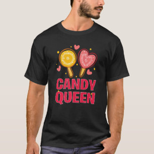 Camiseta Doces Diversão Lollipop Doente Doente Legal Doce Q