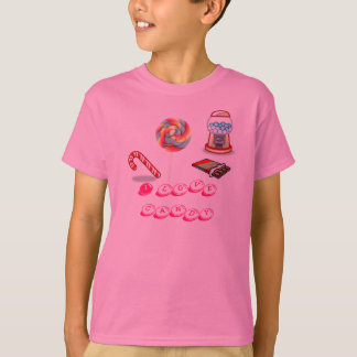 Camiseta doces, eu amo doces