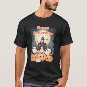 Camiseta Doces Fantasmas de Casa Assombrada de Halloween Ab
