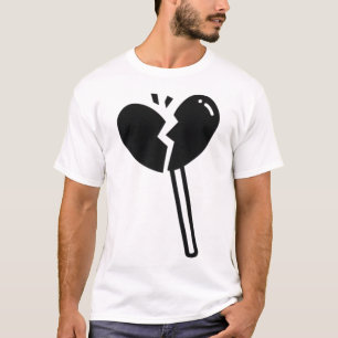 Camiseta Doces Lollipop Coração Quebrados