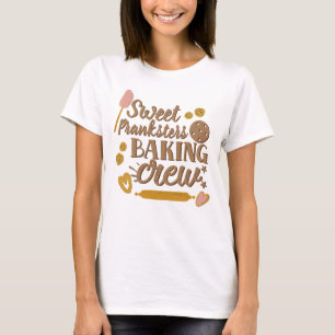 Camiseta Doces Pranksters Baking Crew Utensils Natal