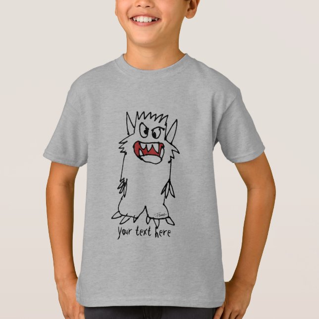 Camiseta Docinho de Cartoon para Crianças Personalizadas (Frente)