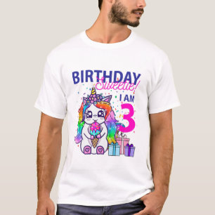 Camiseta docinho do aniversário de criança (Tema Unicórn