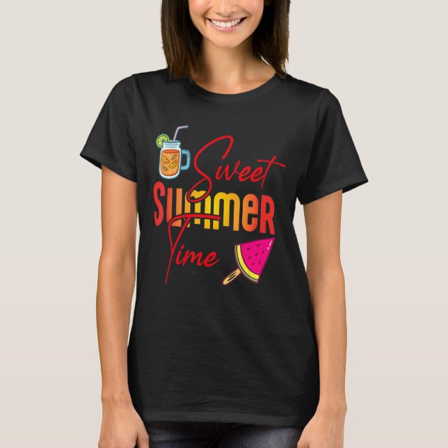 Camiseta Docinho, Horário de Verão, professor de serviço fe (Frente)