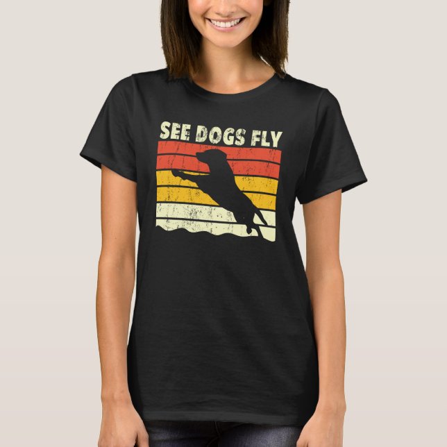 Camiseta Dock Diving Dog Diving Jumping Trainer love dock   (Frente)