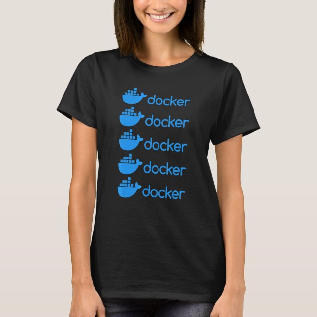 Camiseta Docker Engine   Programming  Coding  Software Deve (Frente)
