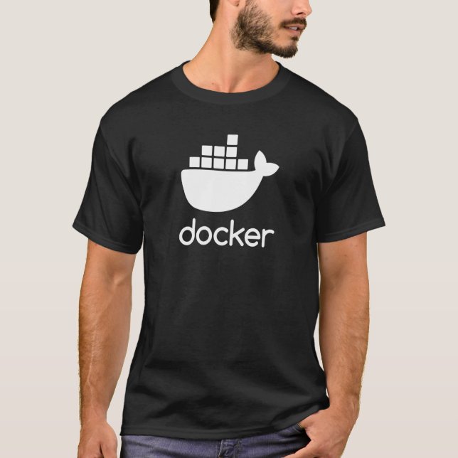 Camiseta Docker Engine  Software Programming Coding Develop (Frente)
