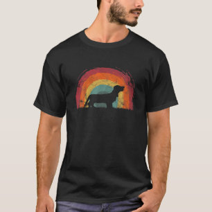 Camiseta Docker Vintage Rainbow Dog Men Women