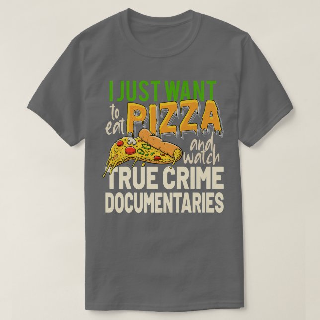 Camiseta Documentários de Crime Real Assassino em Série Hor (Frente do Design)