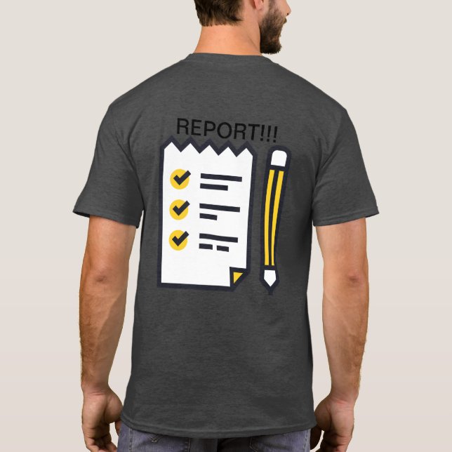 Camiseta Documento e RELATÓRIO!! (Verso)