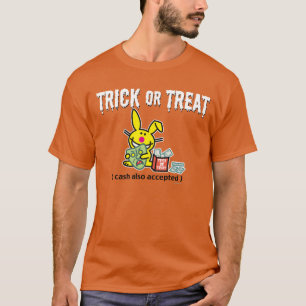 Camiseta Doçura ou travessura (dinheiro igualmente