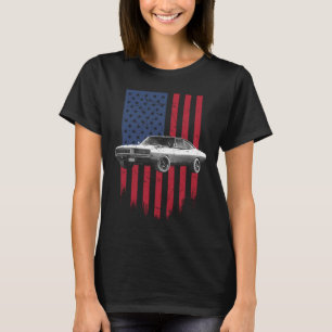 Camiseta dodge charger bandeira americana