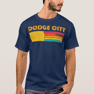 Camiseta Dodge City Kansas Vintage angustiou Souvenir