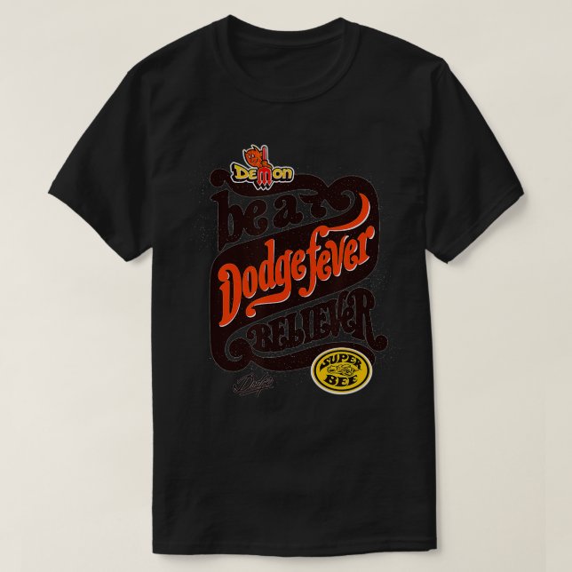 Camiseta Dodge Fever Believer  (Frente do Design)