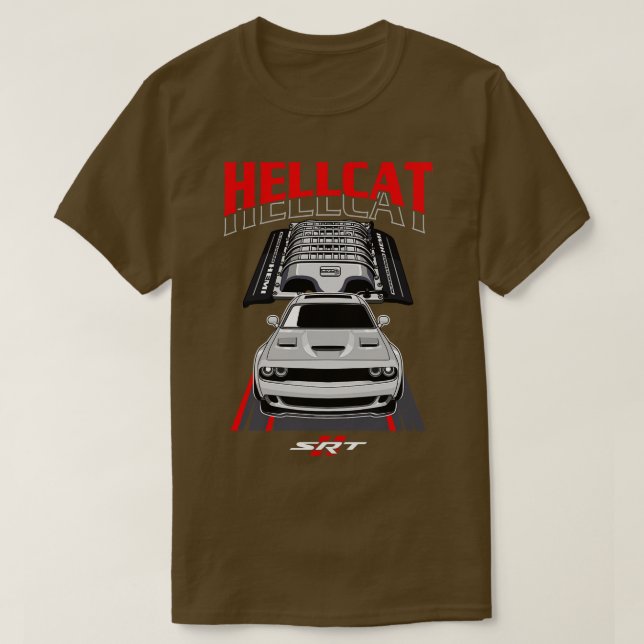 Camiseta Dodge SRT Hellcat (Frente do Design)