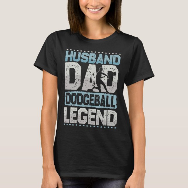 Camiseta Dodgeball Husband Dad Volker Ball Legend People Ba (Frente)