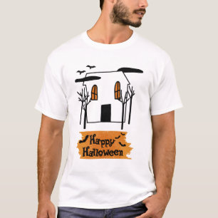 Camiseta Dodle Bonito de Halloween, Casa Assombrada