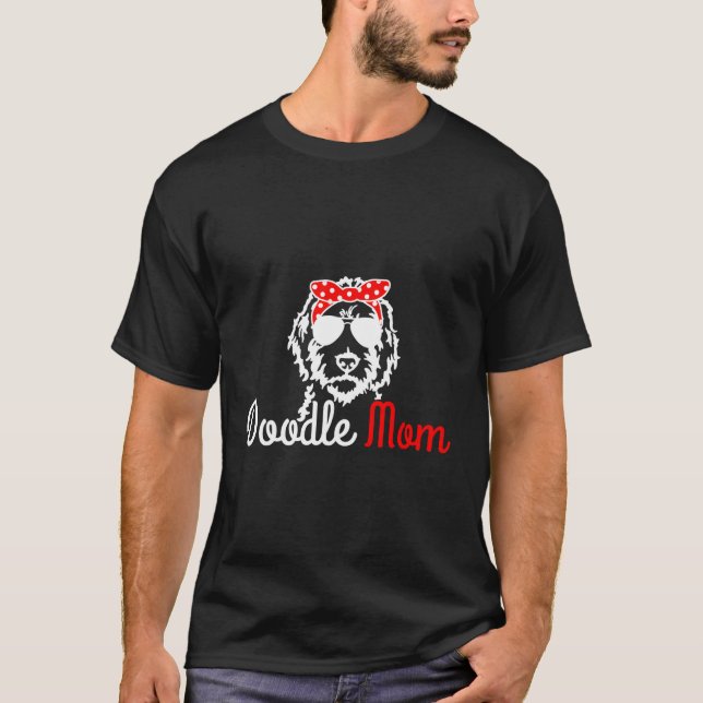 Camiseta Dodle Goldendoodle Mãe Labradoodle Cachorro Ouro D (Frente)