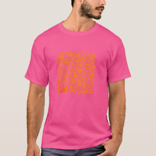 Camiseta Dodles De Queda, Gráfico Cuto De Vintage Para Mulh