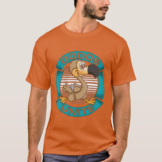 Camiseta Dodo Bird Dodos Une a vírgula de Pássaros Infinito (Frente)