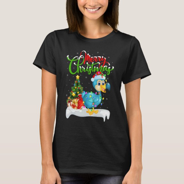 Camiseta Dodo Bird   Xmas Decorations Santa Dodo Christmas (Frente)