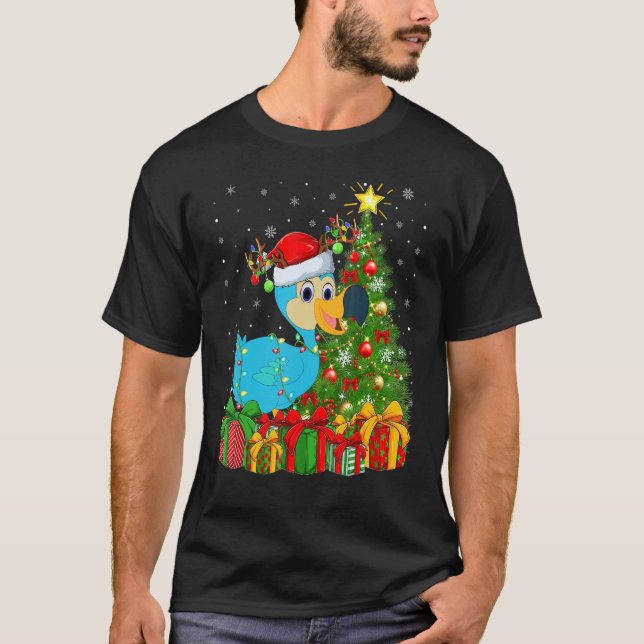 Camiseta Dodo Bird   Xmas Holiday Santa Dodo Bird Christmas (Frente)