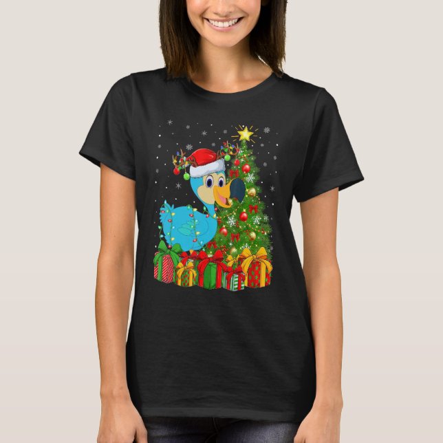 Camiseta Dodo Bird   Xmas Holiday Santa Dodo Bird Christmas (Frente)
