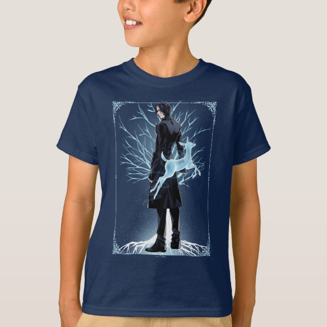 Camiseta Doe Patronus do Anime Severus Snape (Frente)