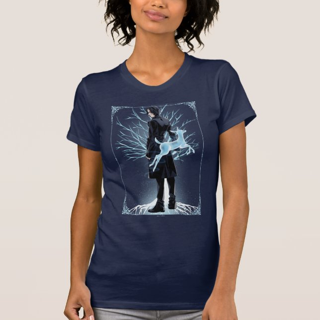 Camiseta Doe Patronus do Anime Severus Snape (Frente)