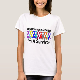 Camiseta Doença auto-imune eu sou um sobrevivente