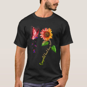 Camiseta Doença Cardíaca Congênita Consciente Borboleta Gir