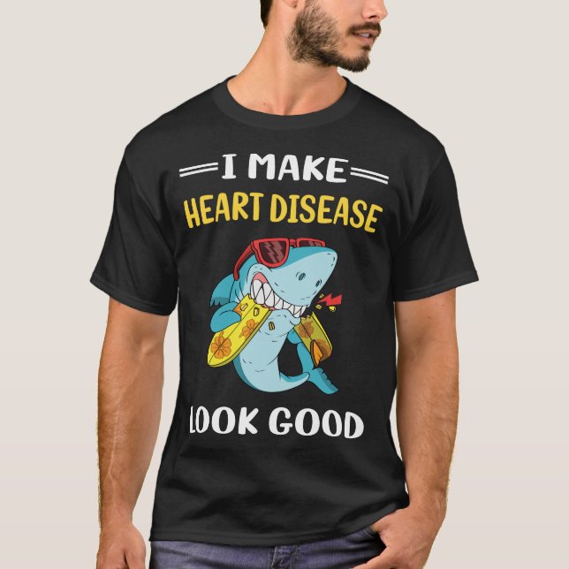 Camiseta Doença Cardíaca Pareça Bem (Frente)