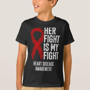 Camiseta Doença Cardiovascular A Luta Dela É Minha Luta Cor