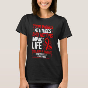 Camiseta Doença Cardiovascular Acidente Cardíaco Acidente