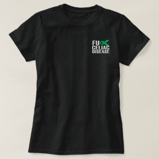 Camiseta Doença Celíaca FU - Branco e Verde