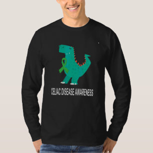 Camiseta Doença celíaca Trex de Sensibilização