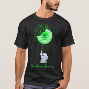 Camiseta Doença Celiônica Sensibilização Fé Elefante Flor S