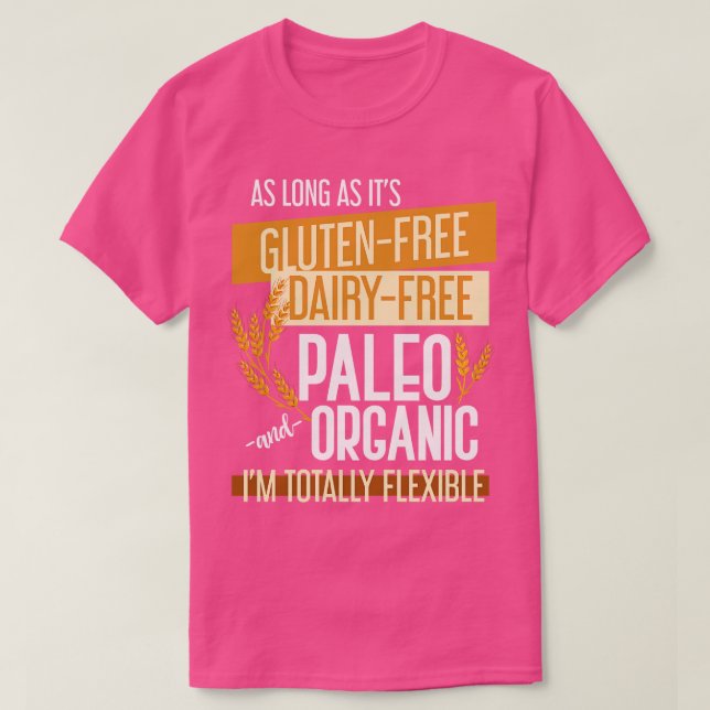 Camiseta Doença Celular com Dieta Engraçada Sem Glúten (Frente do Design)