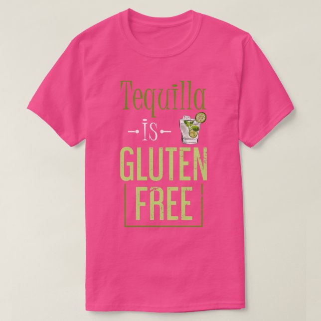 Camiseta Doença Celular Engraçada Presente Tequilla Gluten  (Frente do Design)