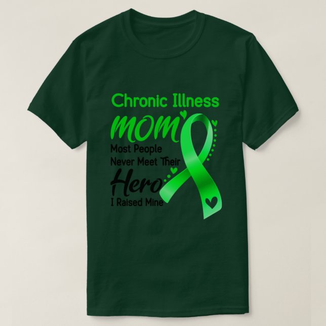 Camiseta Doença Crônica MOM A maioria das Pessoas nunca ate (Frente do Design)