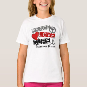 CAMISETA DOENÇA DA CURA PARKINSONS DO AMOR DA PAZ