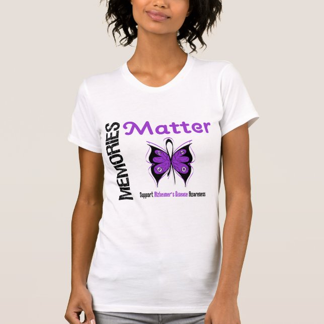 Camiseta Doença de Alzheimer da matéria das memórias (Frente)