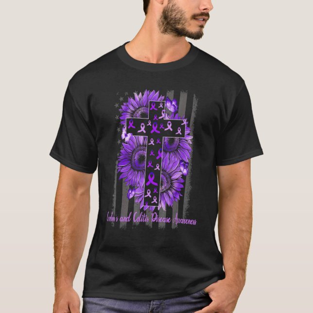 Camiseta Doença de Crohn e de Colite Sensibilização para a  (Frente)