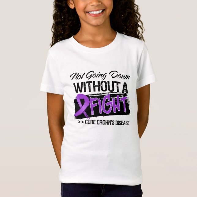 Camiseta Doença de Crohns que não vai para baixo sem uma (Frente)