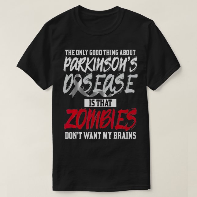 Camiseta Doença de Parkinsons Sensibilização Boa Sobrevivên (Frente do Design)