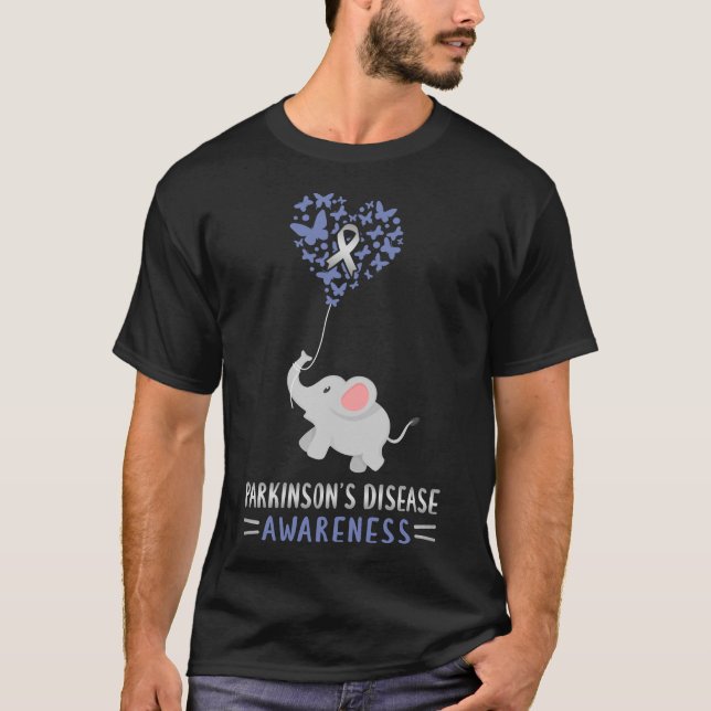 Camiseta Doença de Parkinsons Sensibilização Doença Mental (Frente)
