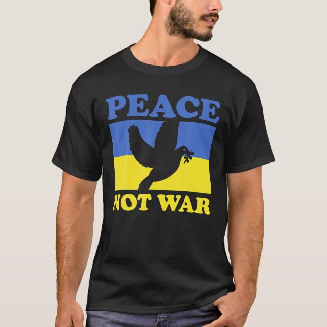 Camiseta Doença de Paz Sem guerra da Ucrânia (Frente)