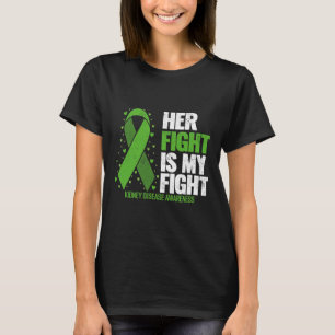 Camiseta Doença Ela Luta Contra O Meu Doença Renal